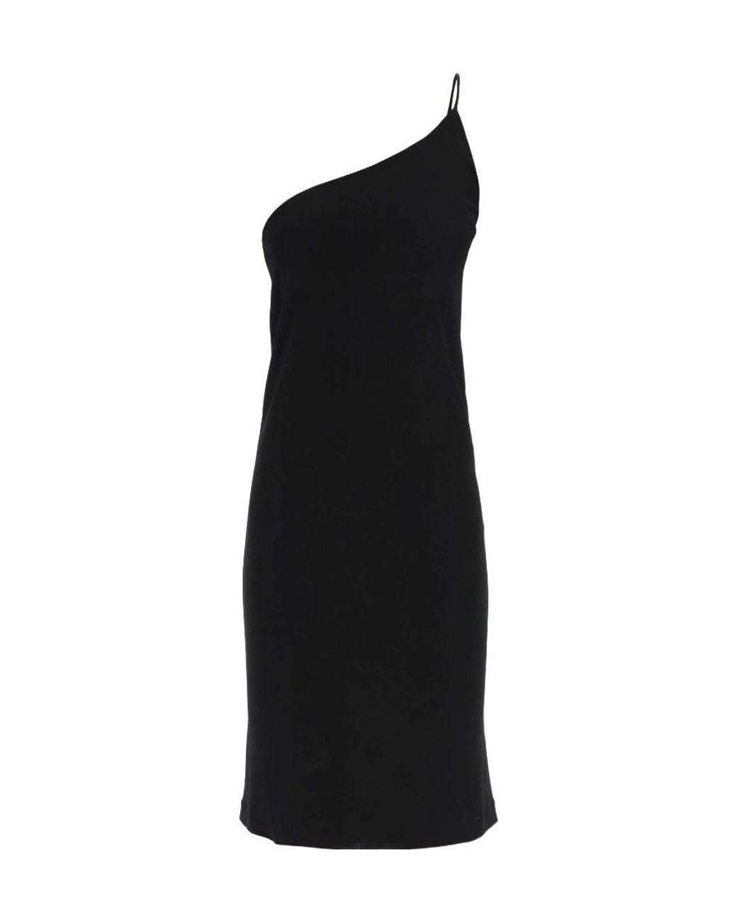 DSquared² Black One Shoulder Mini Dress