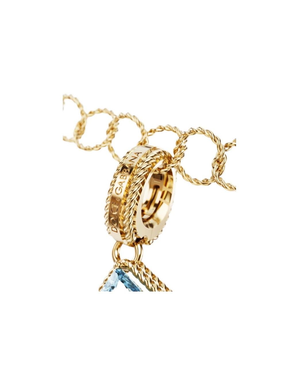 Dolce & Gabbana Multicolor Alphabet T 18Kt Pendant