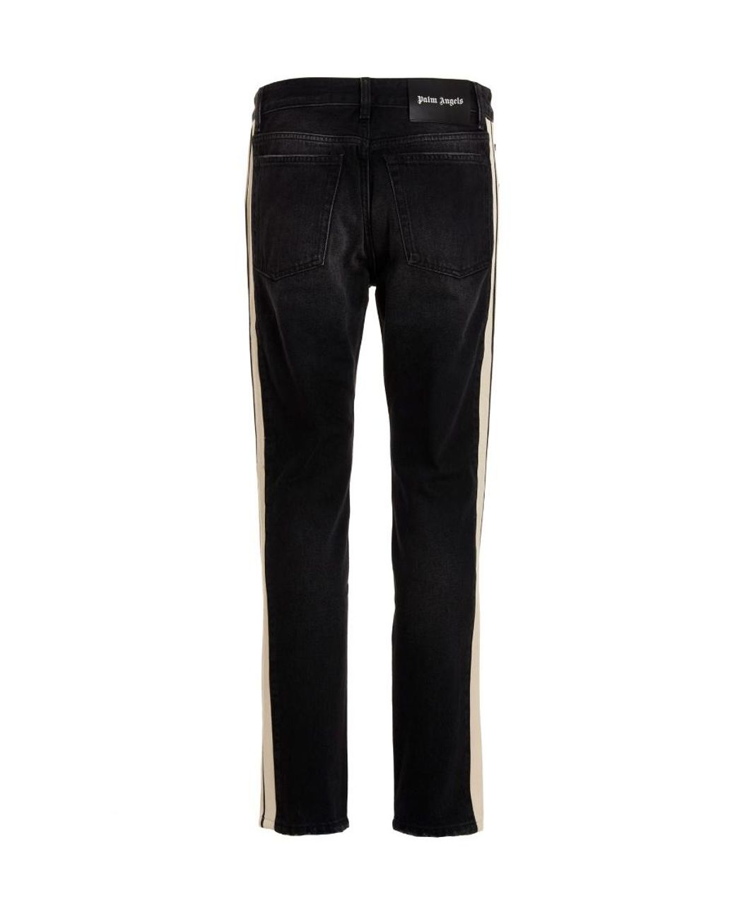 Palm Angels Black Washed Effect Slim-Fit Jeans for men