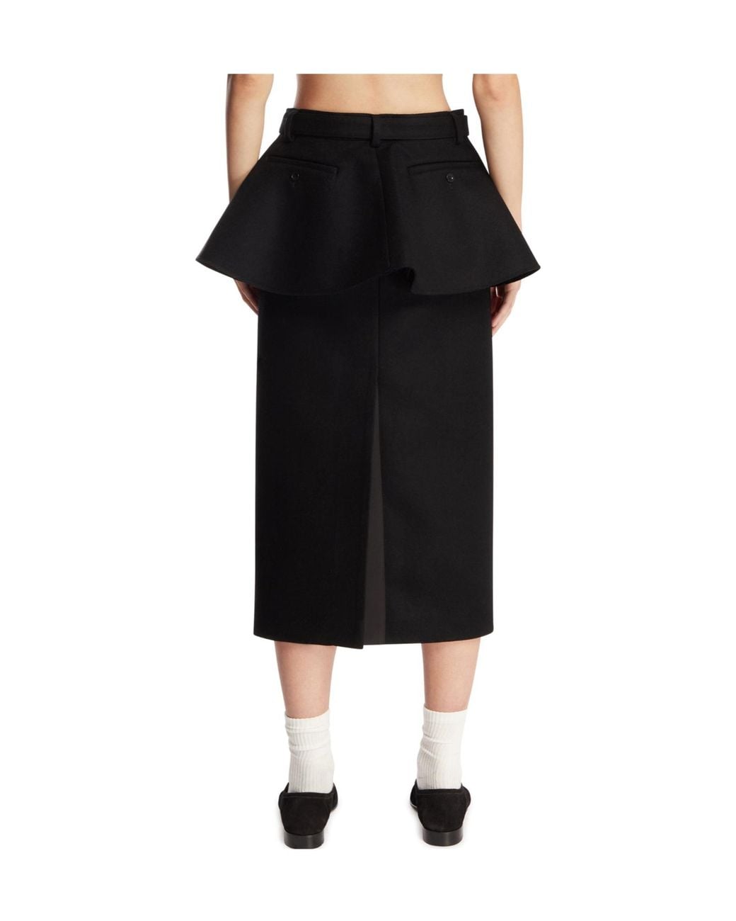 Sacai Black Belted Skirt
