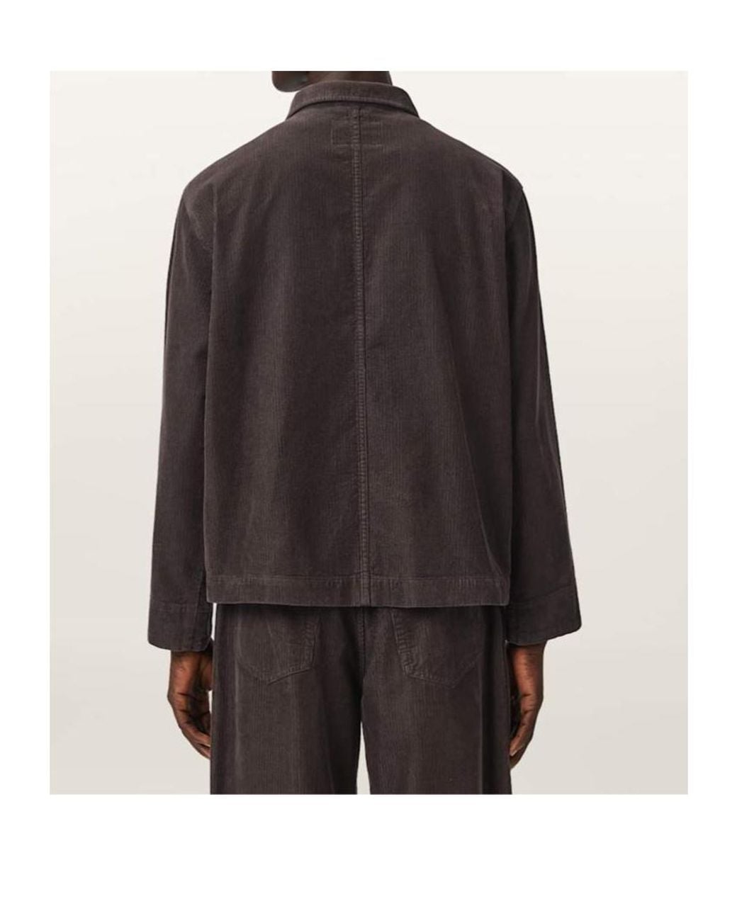 AllSaints Brown Long-Sleeved Shirt Jacket for men