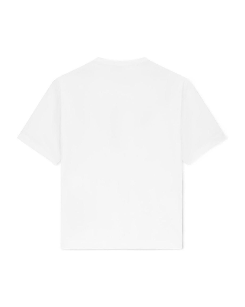 Giorgio Armani White Logo Printed Crewneck T-Shirt for men