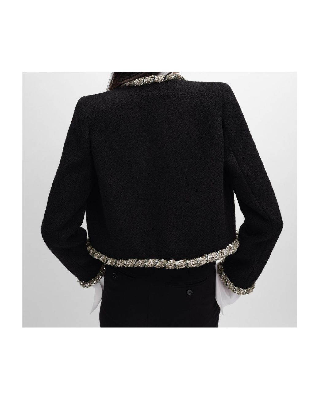 Céline Black Embroidered Icone Jacket