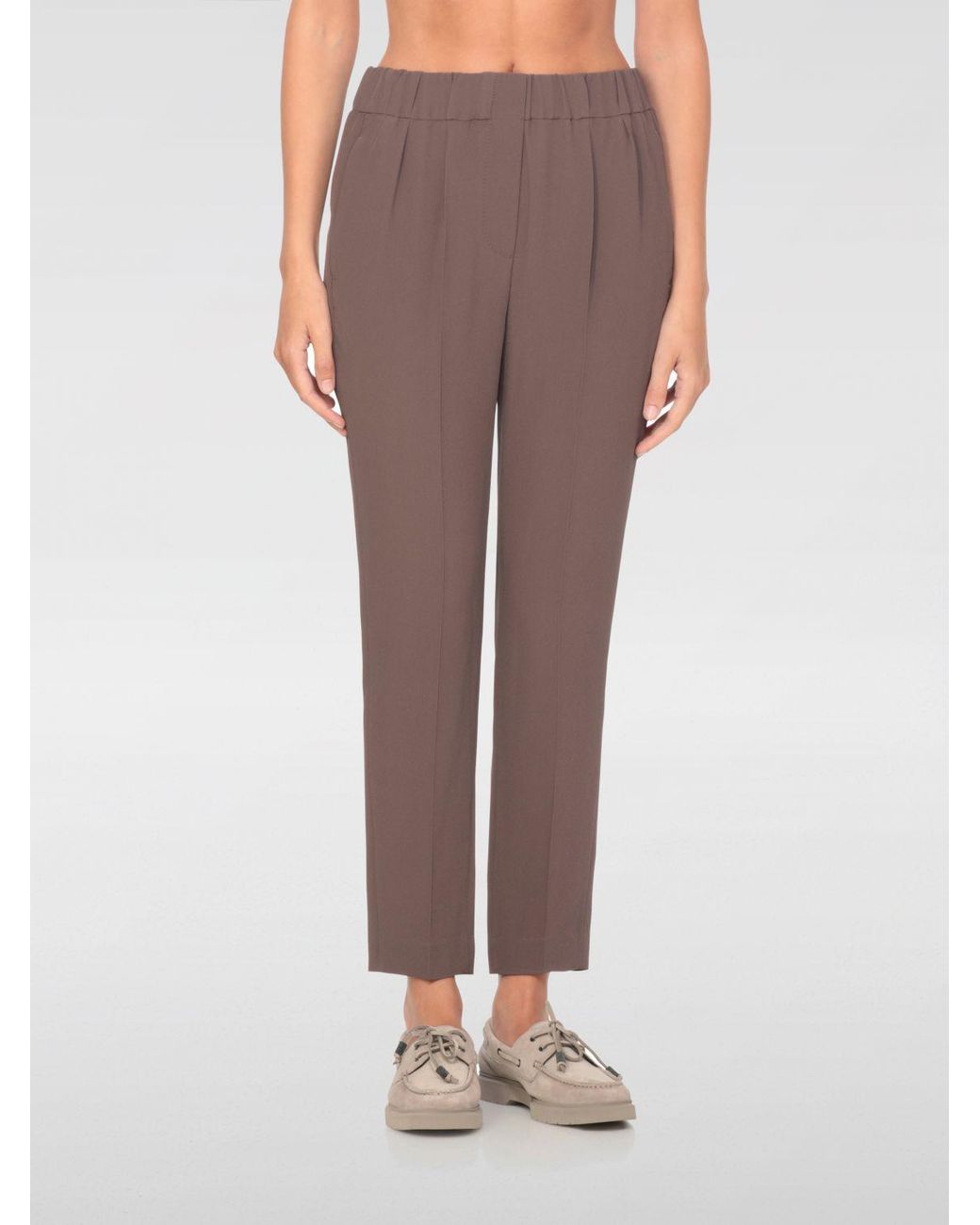 Brunello Cucinelli Brown Clothing Trousers