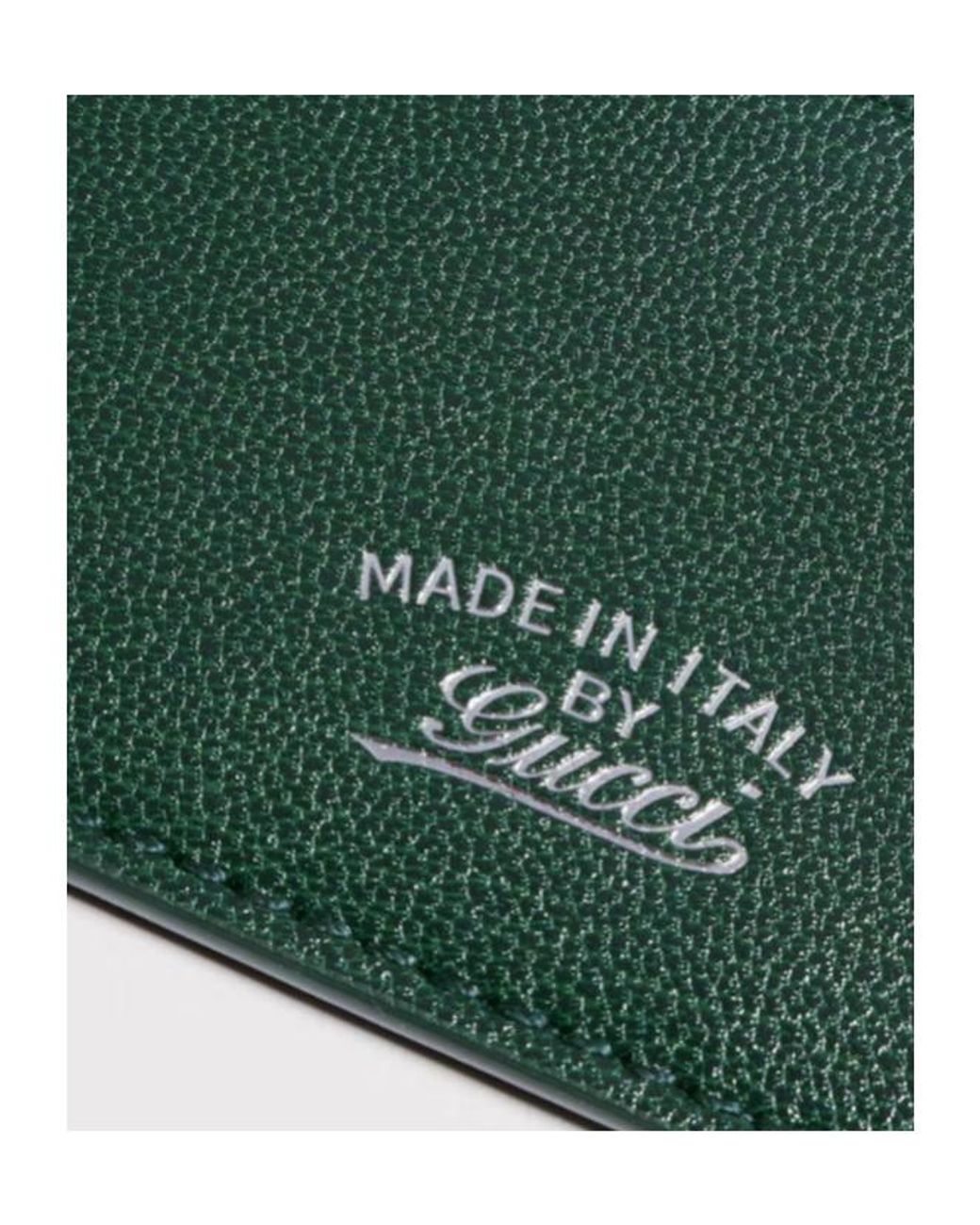 Gucci Green Lira Card Case for men