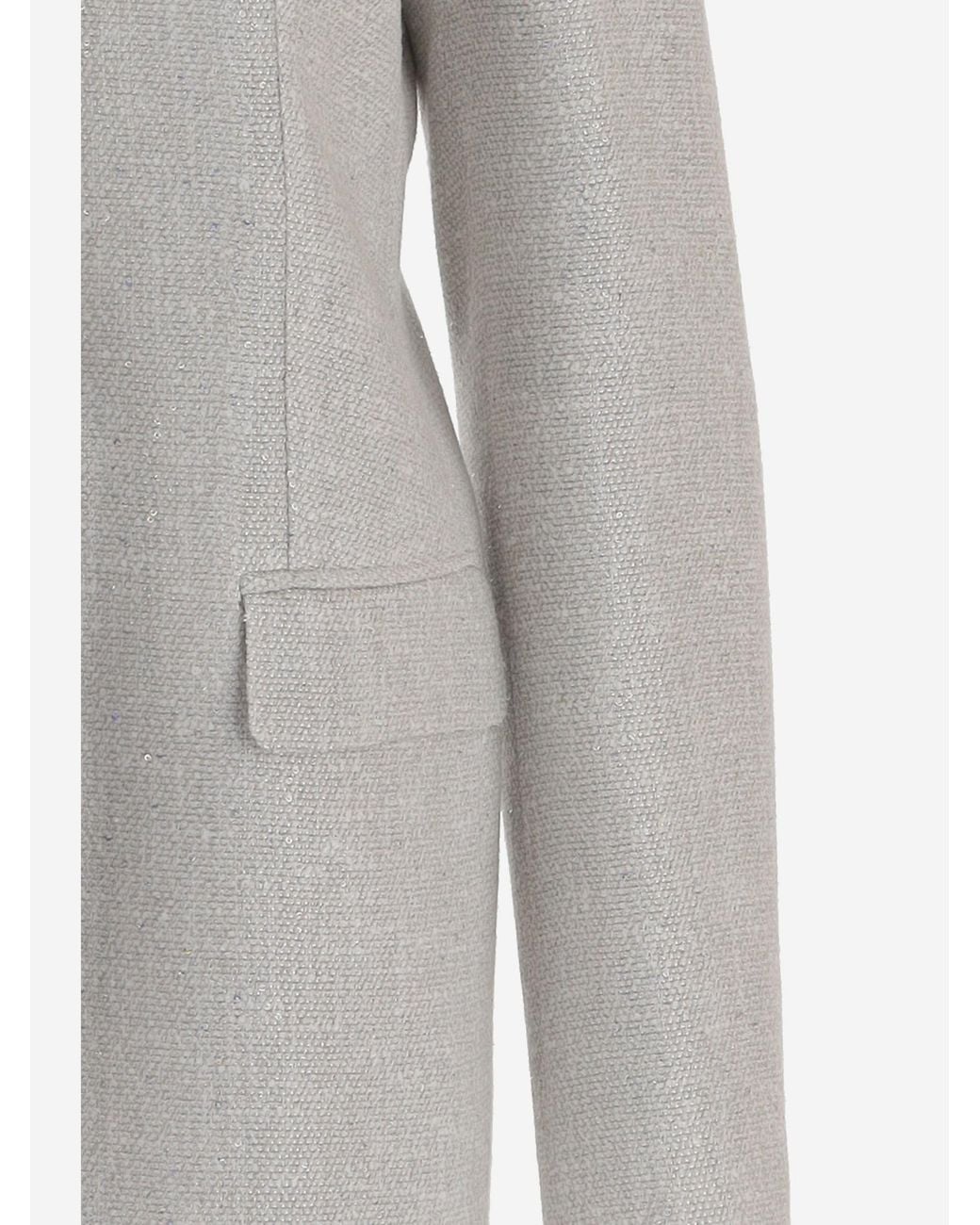 Tagliatore Gray Single-Breasted Tailored Jacket
