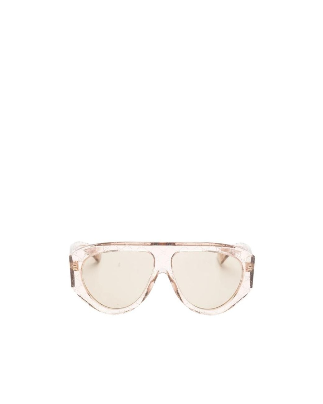 Gucci Natural Logo Browline Sunglasses