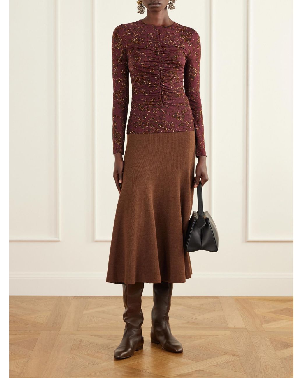 Ulla Johnson Brown Knit Skirt
