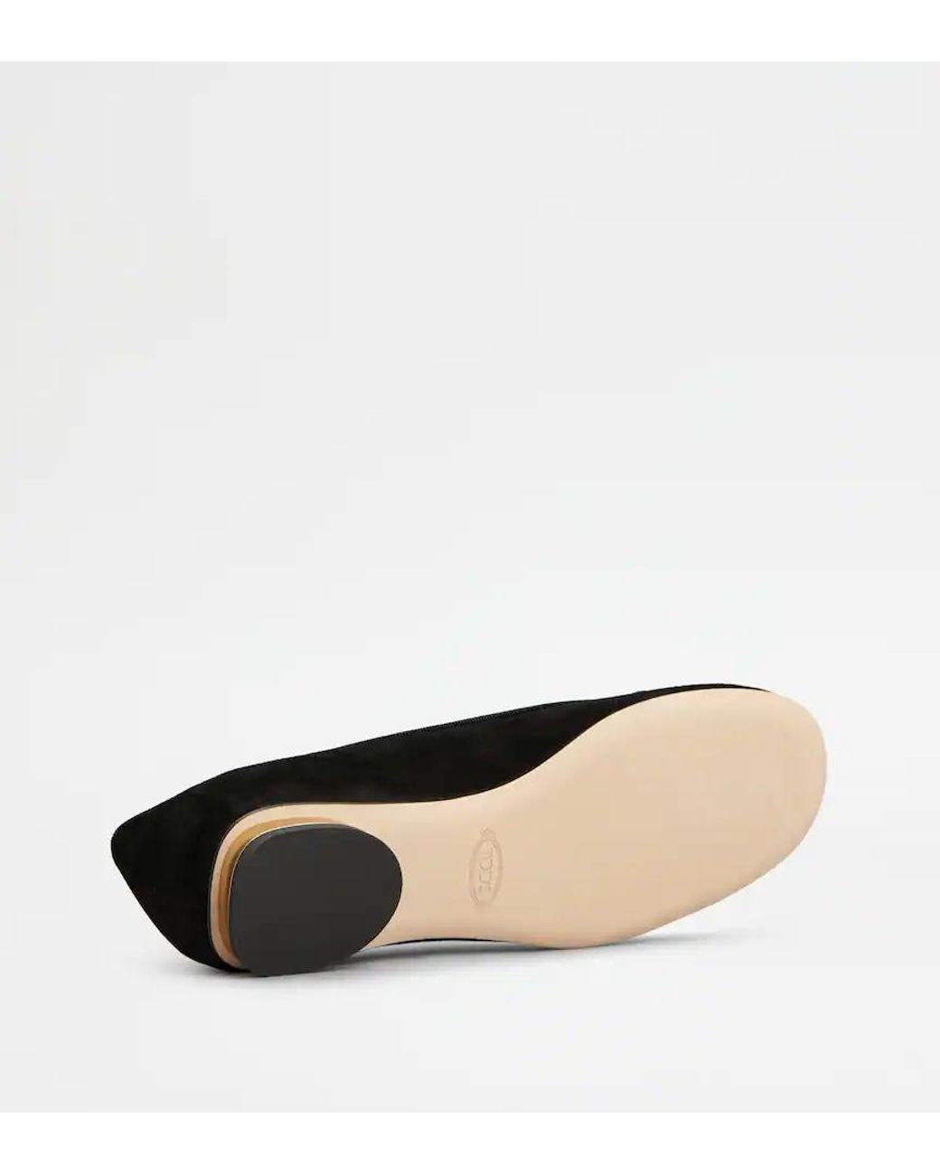 Tod's Black Ballerinas