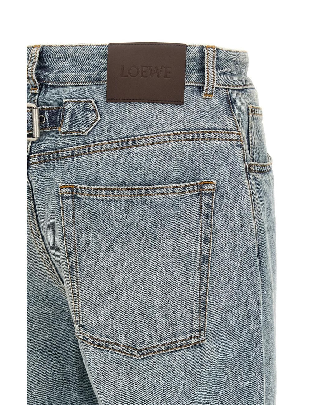 Loewe Blue Straight Leg Jeans for men