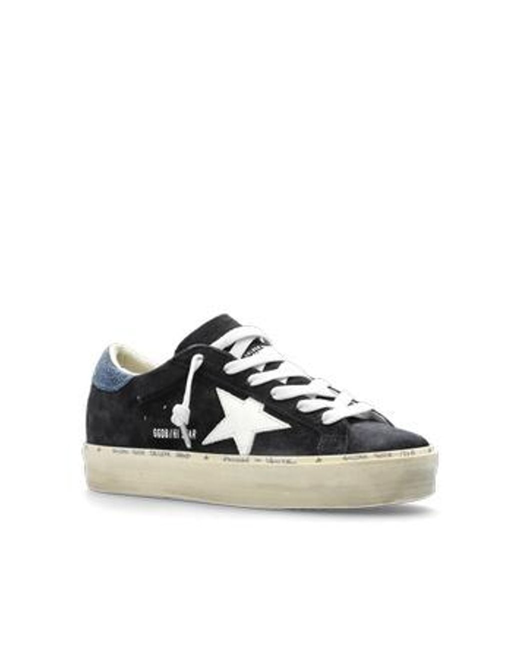 Golden Goose Deluxe Brand Black Hi Star Low-Top Sneakers