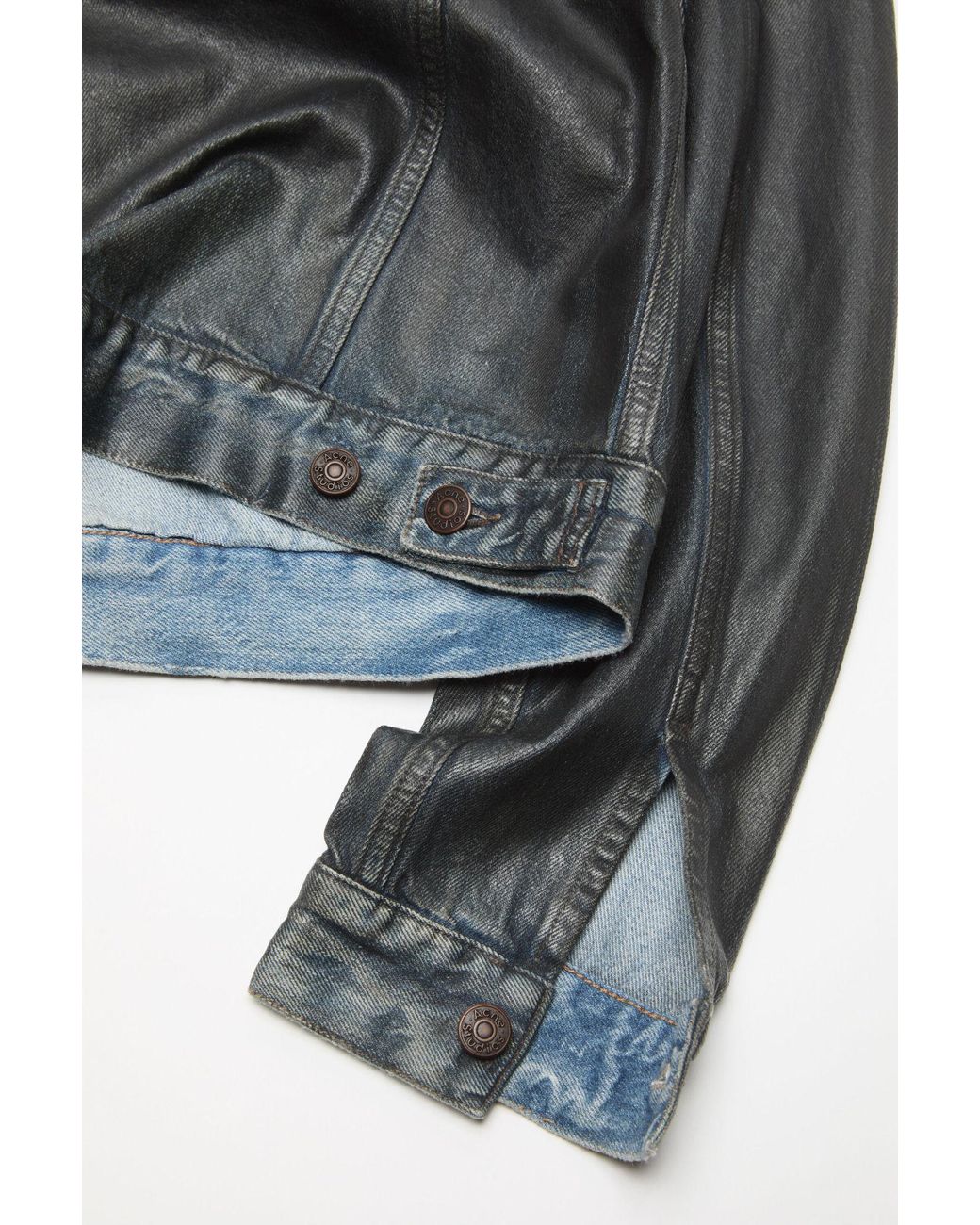 Acne Gray Coated Denim Jacket