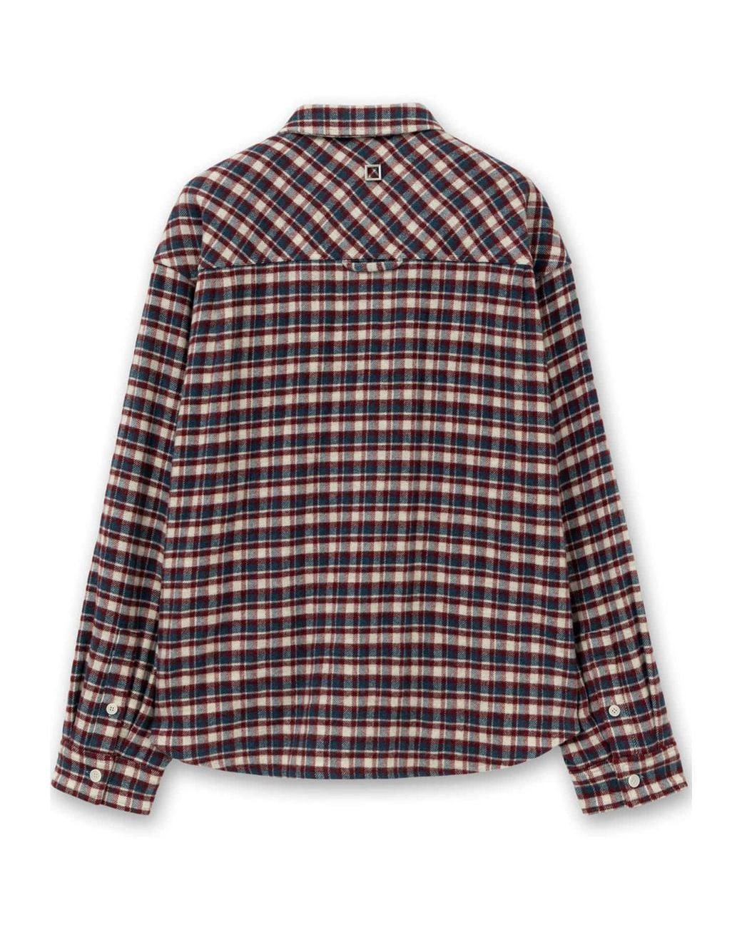 Wooyoungmi Brown Plaid Wool Shirt for men