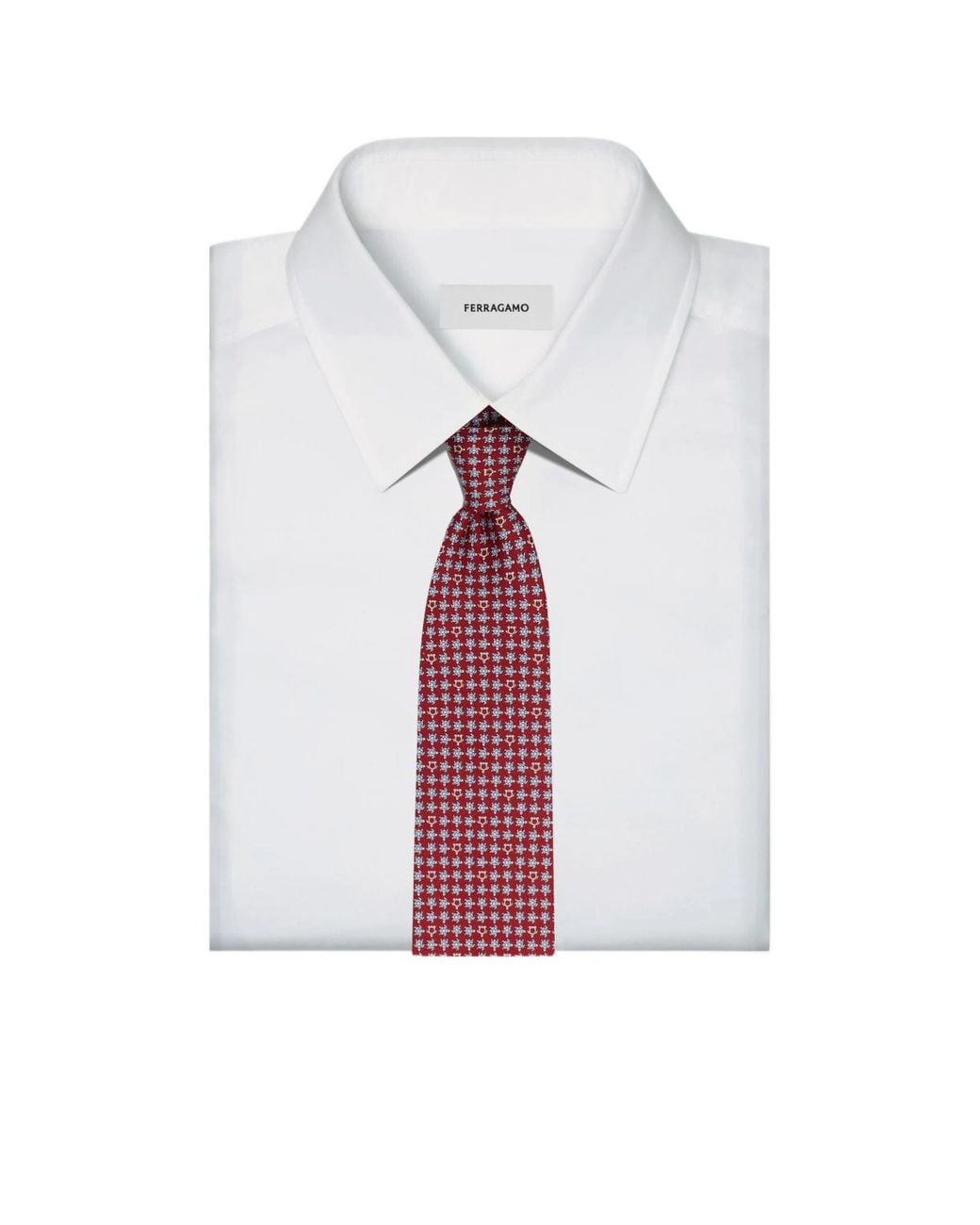 Ferragamo Red Ferragamo Turtles Printed Tie for men