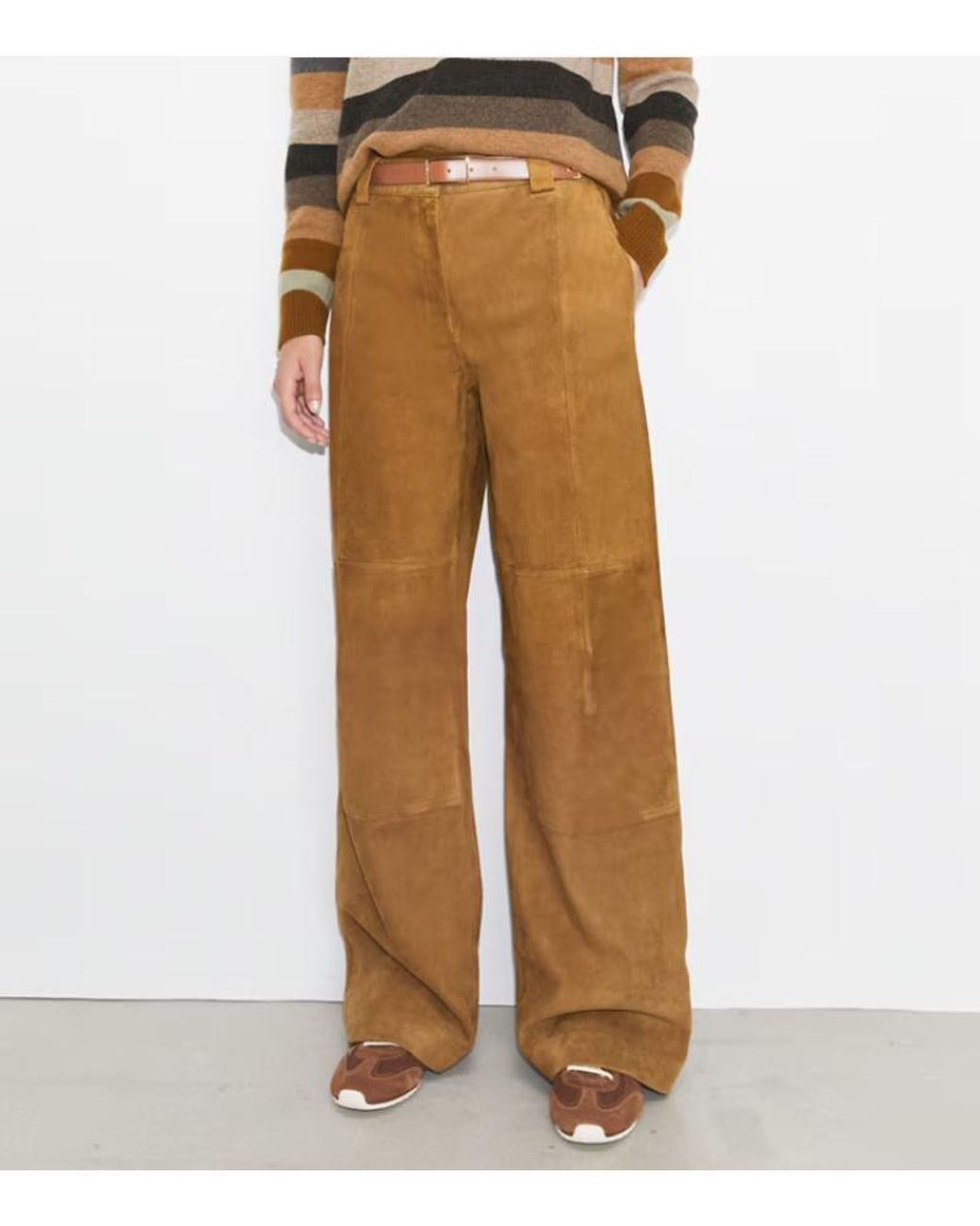 Tory Burch Natural Relaxed-Fit Pants