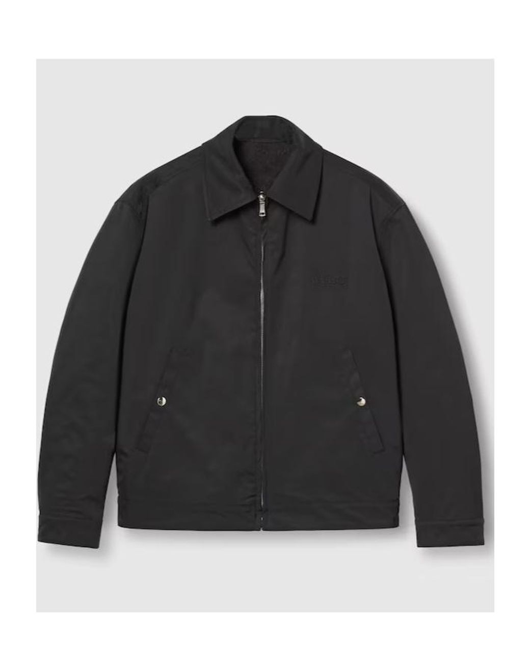 Gucci Black Gg Double-Sided Design Casual Jacket for men