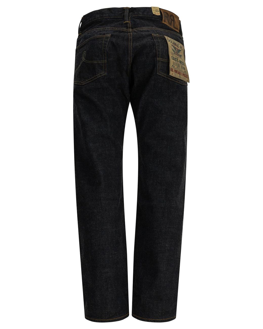 RRL Black Straight-Leg Jeans for men