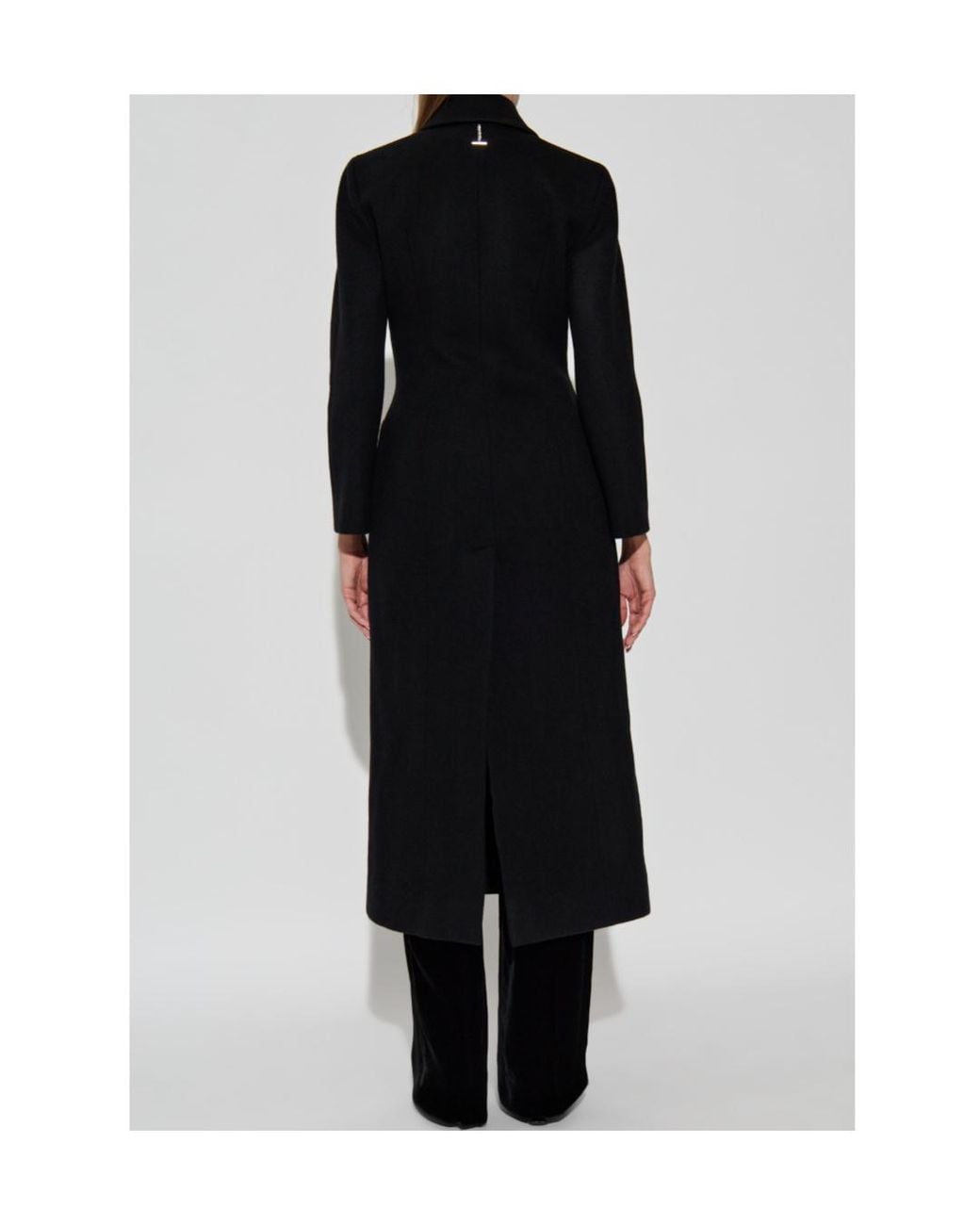 McQueen Black Single Vent Long Coat