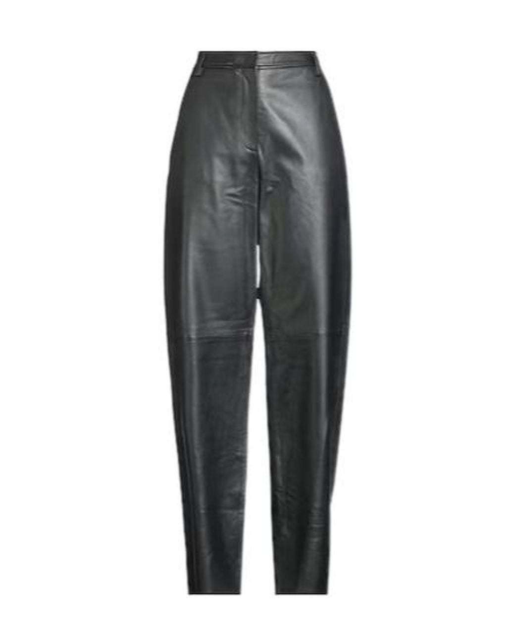 Max Mara Gray Minimal Straight-Leg Pants