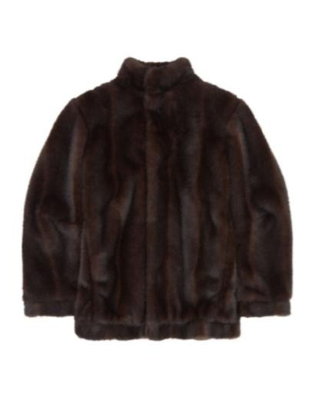 MM6 by Maison Margiela Brown Faux Fur Jacket