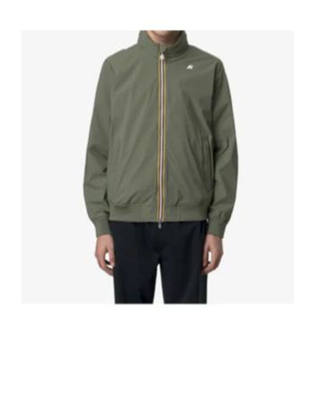 K-Way Green Amaury Zip-Up Jacket for men