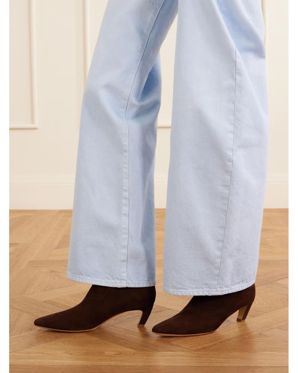 Gabriela Hearst Brown Pointed-Toe Ankle Boots