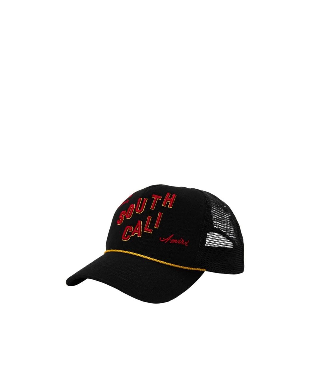 Amiri Black Mesh Trucker Cap for men