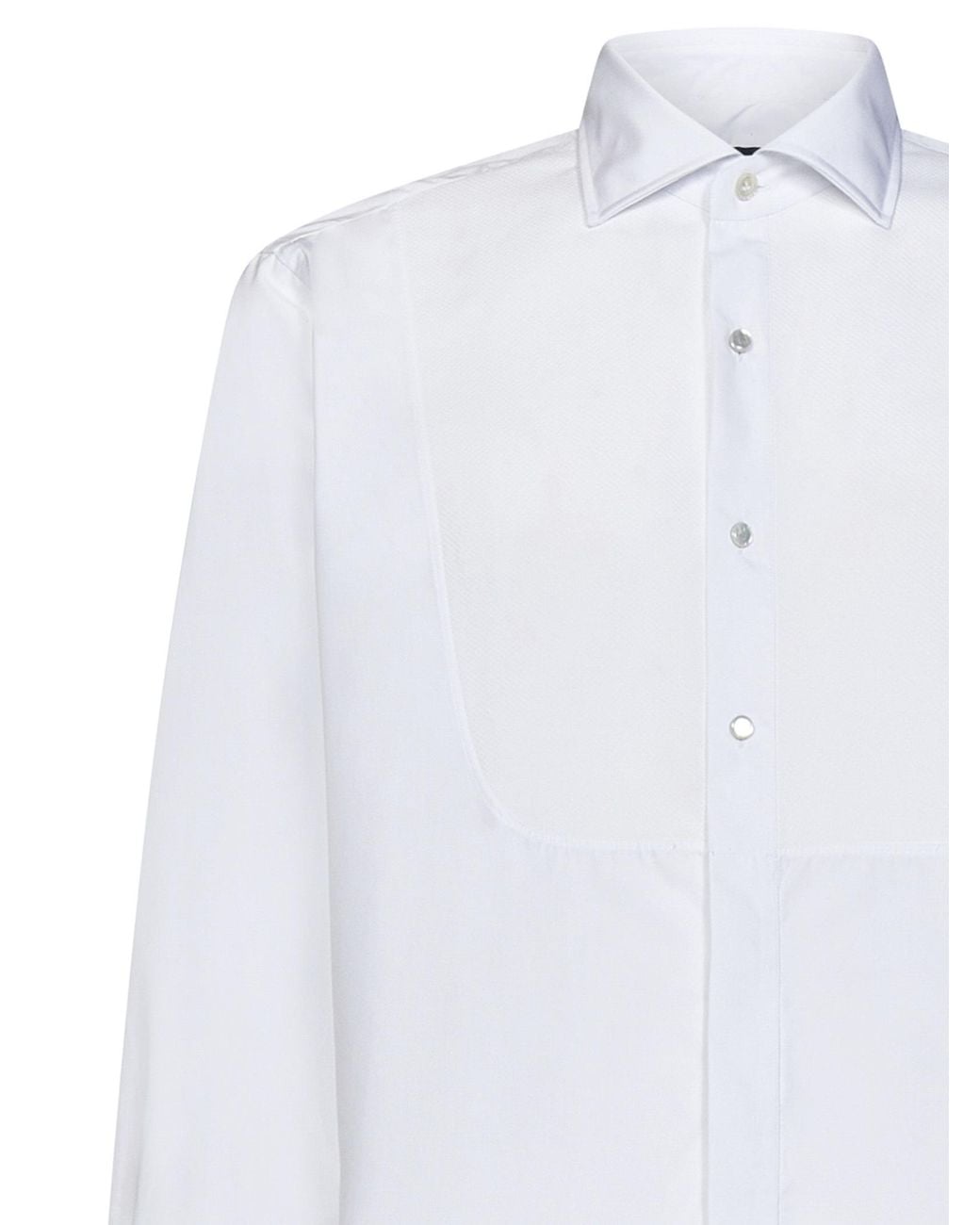 Lardini White Long Sleeve Buttoned Shirt for men