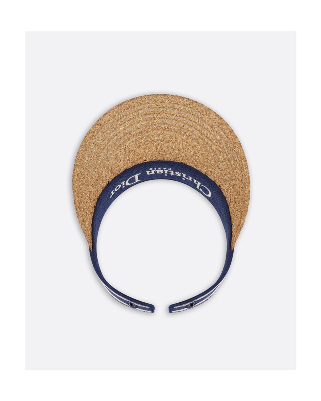 Dior White D-Ocean Visor With Mitzah