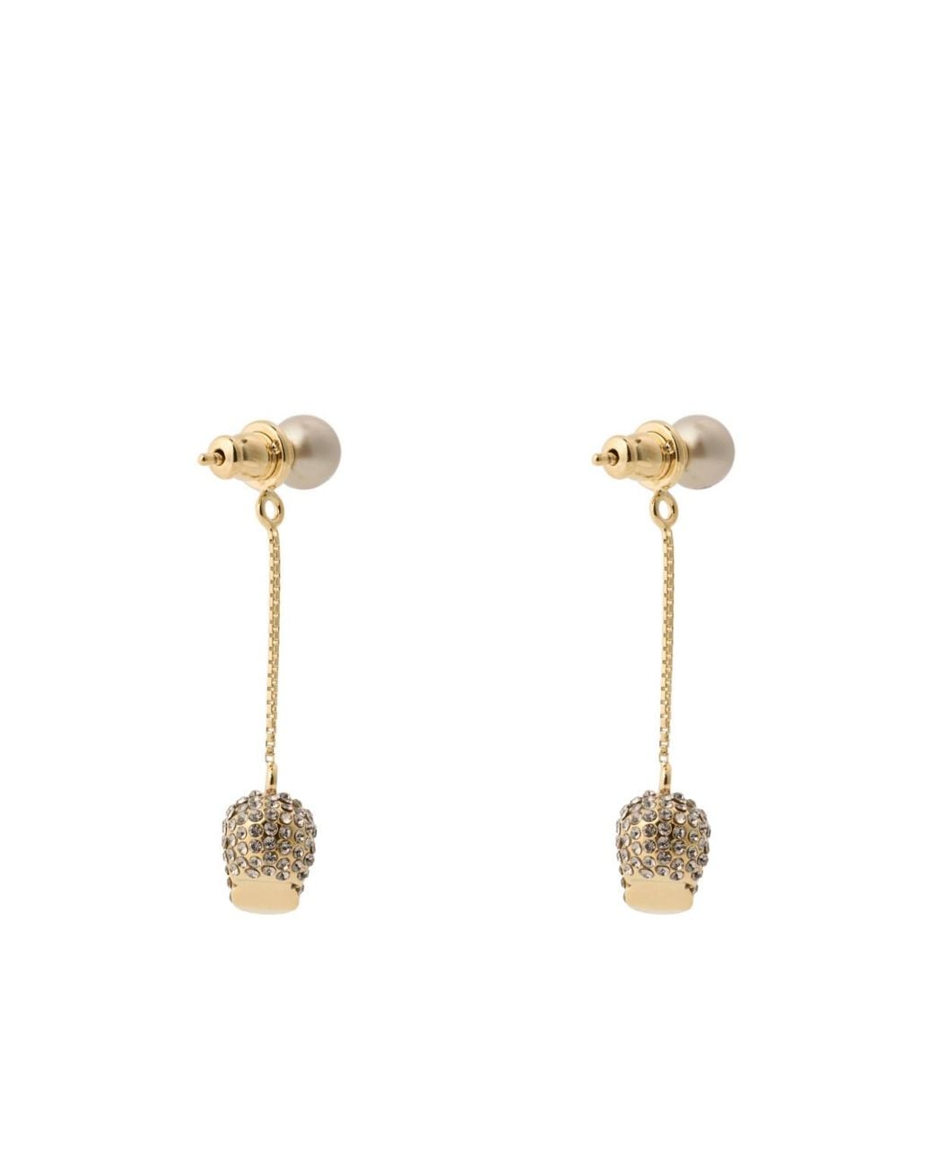 McQueen White Pearl Earrings