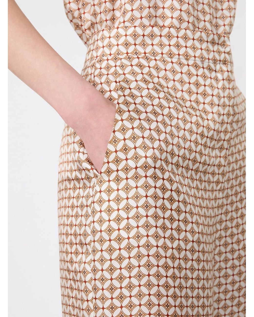 Max Mara Natural Studio Mstottelia Printed Wide-Leg Pants