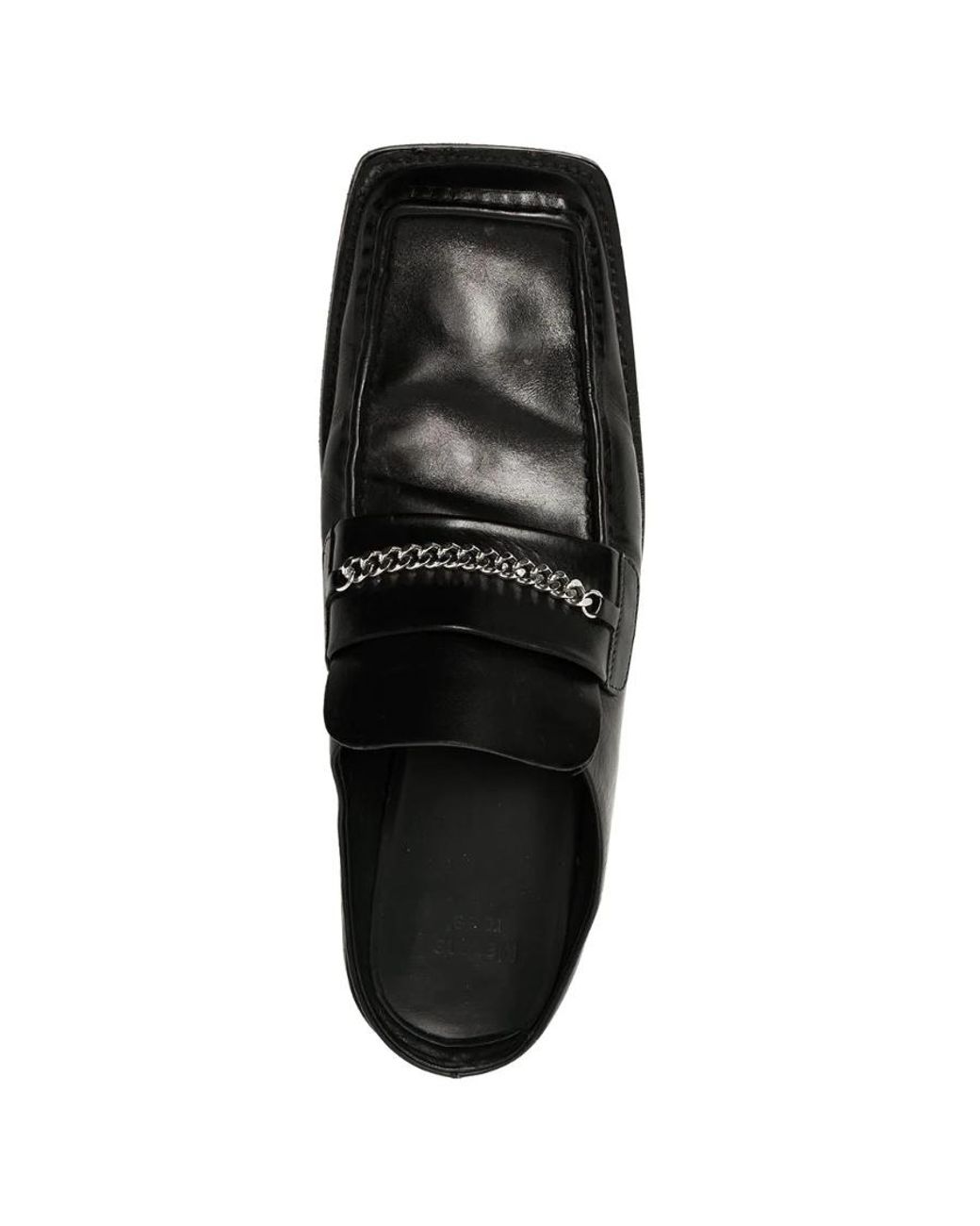 Martine Rose Black Logo Slack-Heeled Muller Shoes