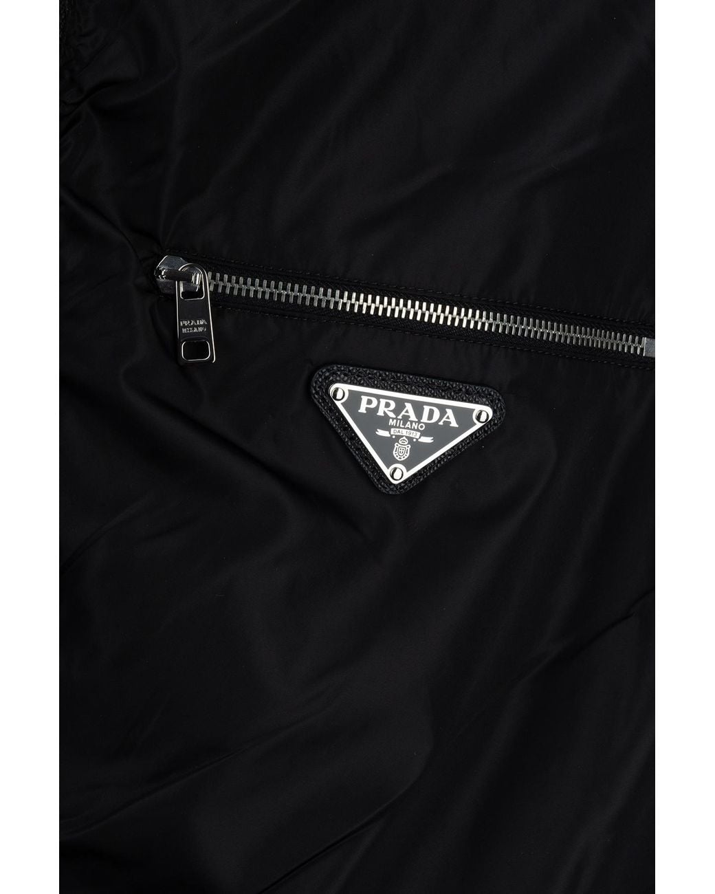 Prada Black Reversible Zip-Up Bomber Jacket for men