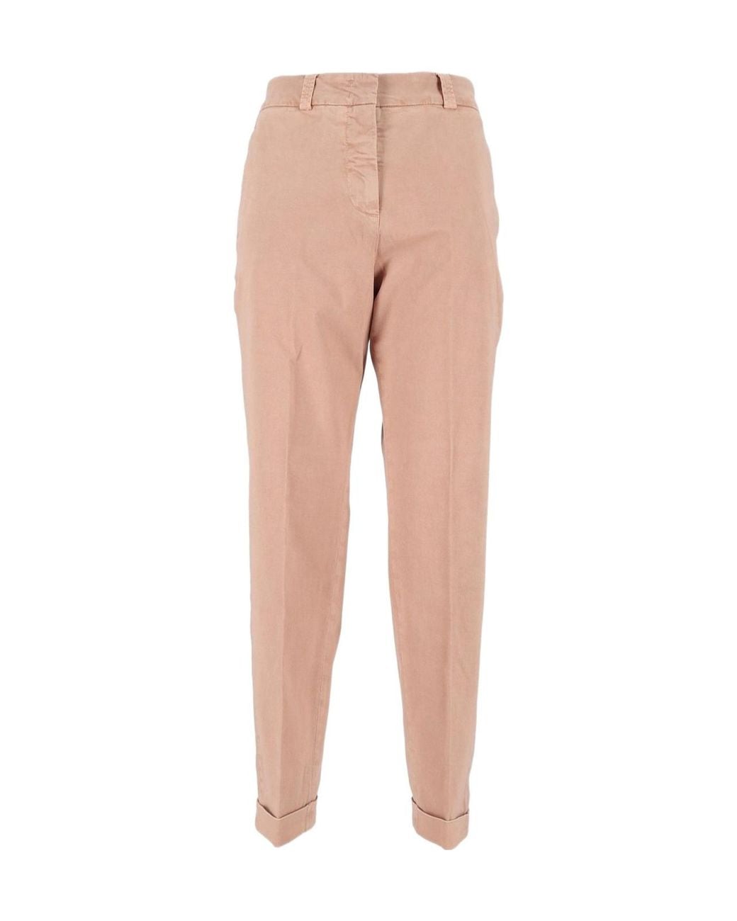 Peserico Natural Pleated Tailored Trousers