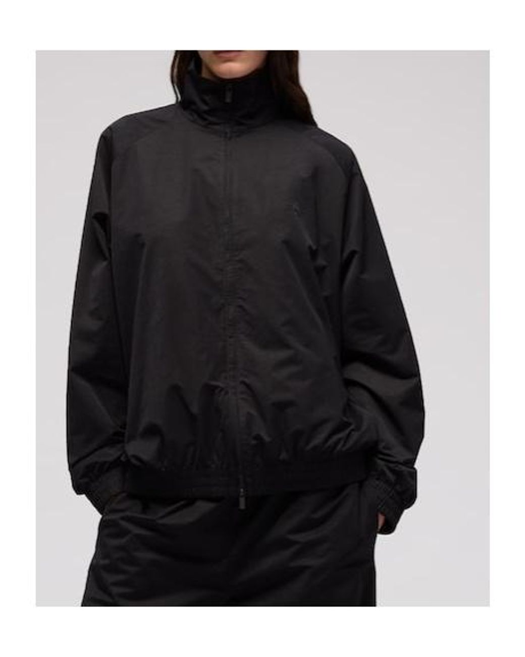 Gucci Black Soft Technical Twill Zip Jacket