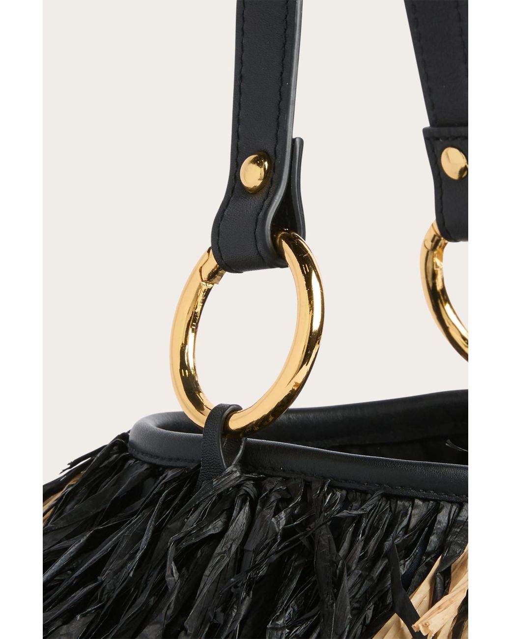 Emilio Pucci Black Pucci Capriccio Fringe Tote Bag