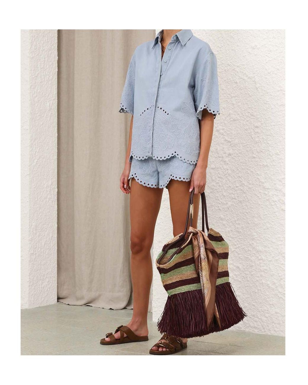 Zimmermann Blue Denim Shirt "Daylight"