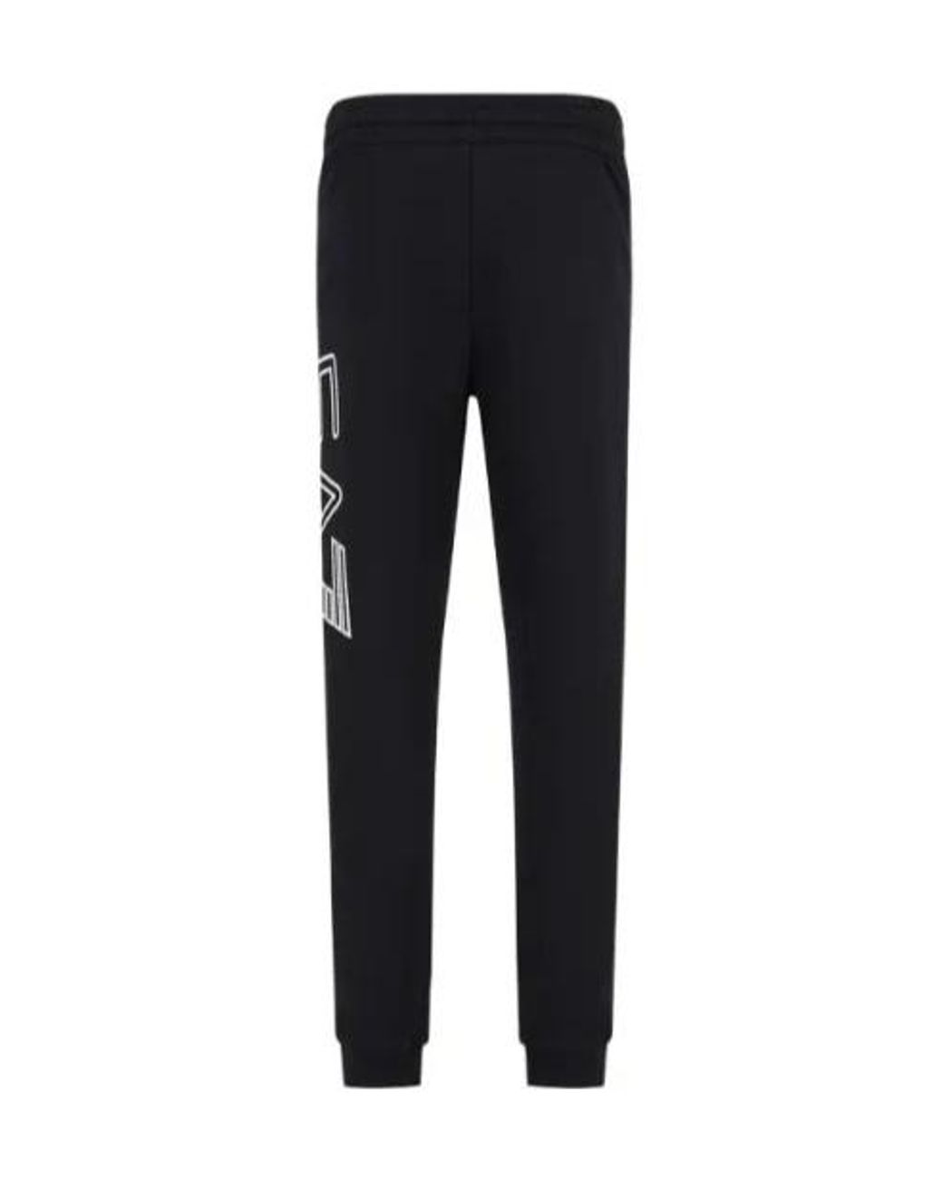 EA7 Black Drawstring Sweatpants for men