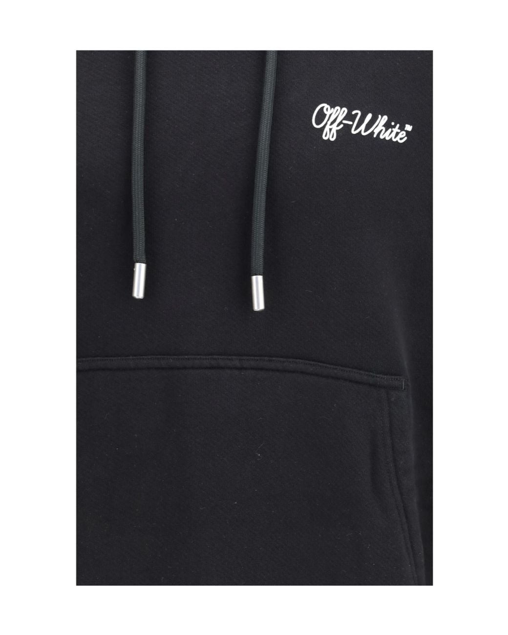 Off-White c/o Virgil Abloh Blue Script Skate Drawstring Hoodie for men
