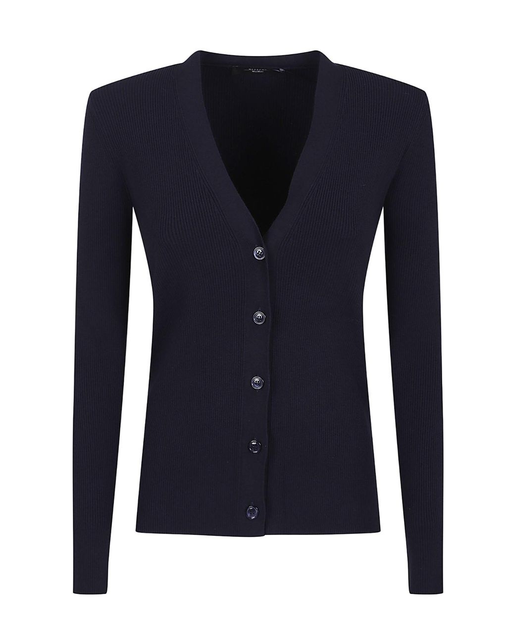 Weekend by Maxmara Blue V-Neck Knitted Cardigan
