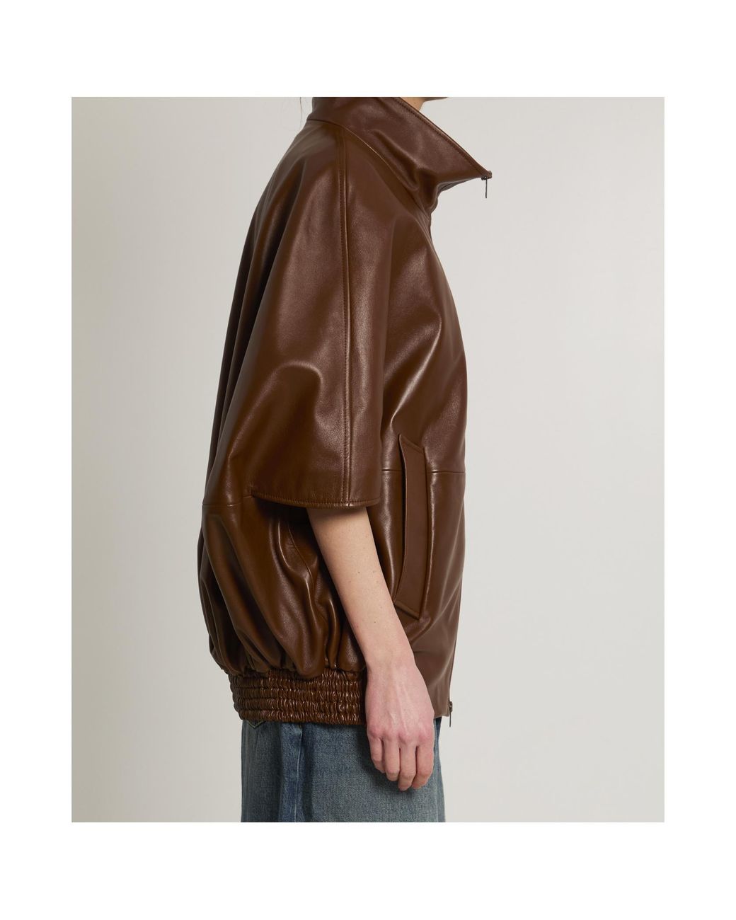 Balenciaga Brown Cooon Bomber Jacket
