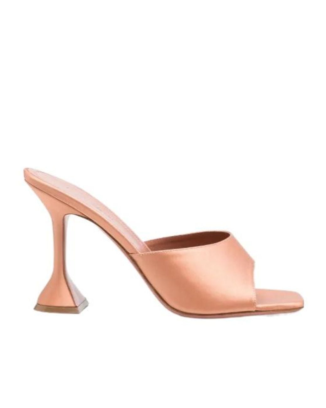AMINA MUADDI Pink Open-Toe Square-Toe Sandals