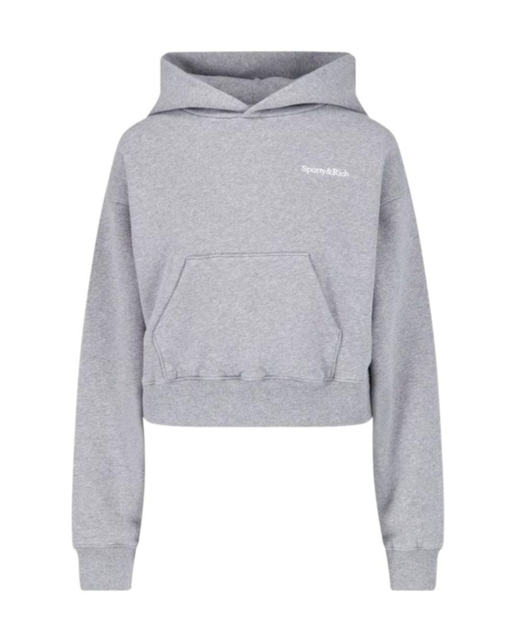 Sporty & Rich Gray Long-Sleeve Sweatshirt