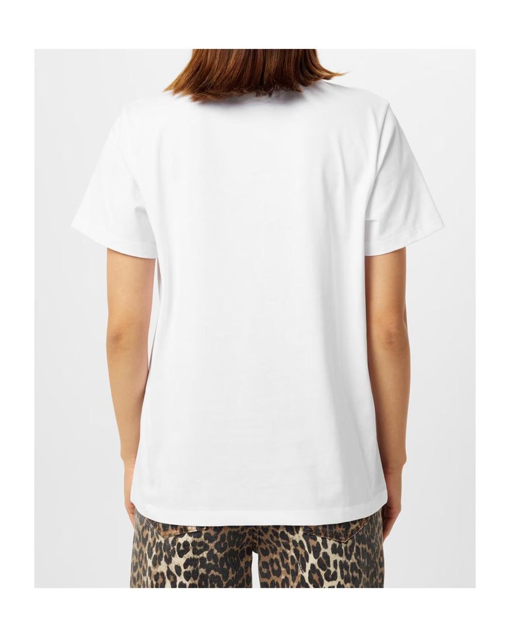 Ganni White Graphic T-Shirt