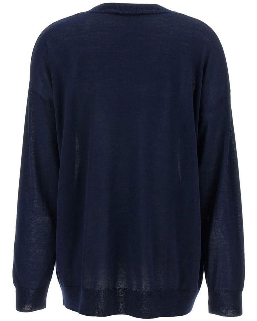 P.A.R.O.S.H. Blue Linfad Crew-Neck Sweater
