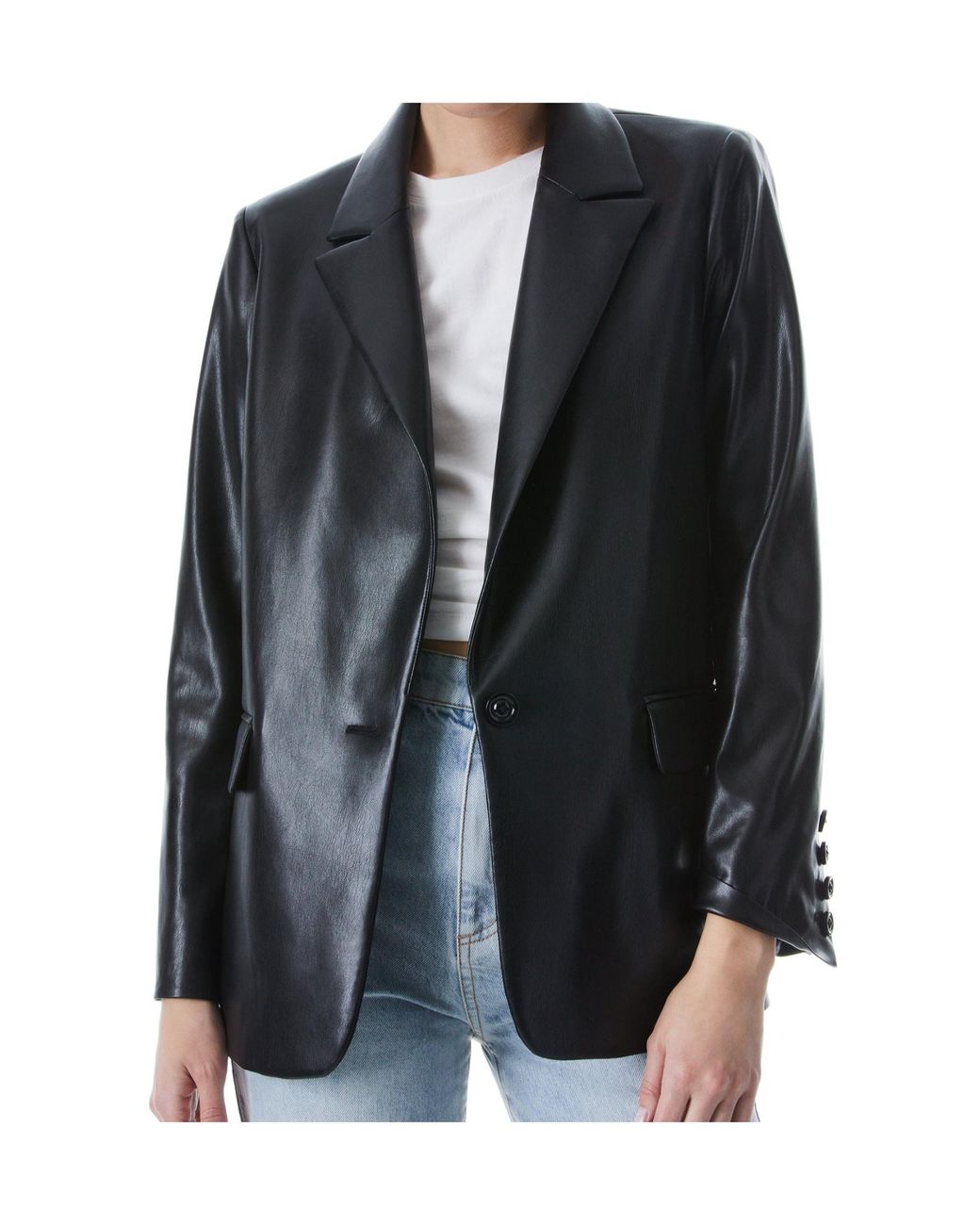 Alice + Olivia Blue Denny Blazer