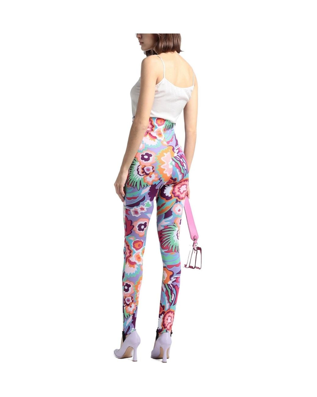Dolce & Gabbana Blue Multi-Color Stretch Trousers