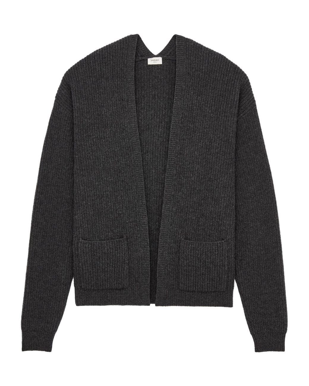 Saint Laurent Black V-Back Cardigan for men