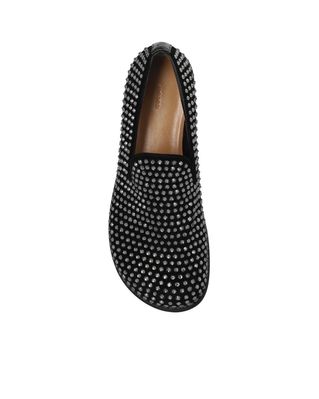 J.W. Anderson Black Crystal-Embellished Loafers