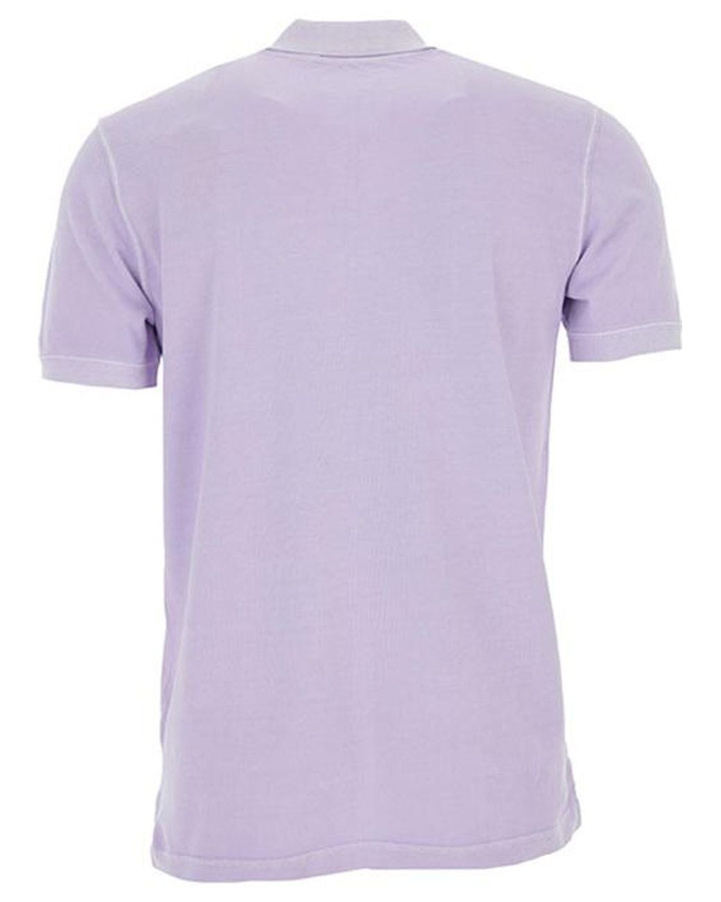 DIESEL Purple Logo-Print Short-Sleeved Polo Shirt for men